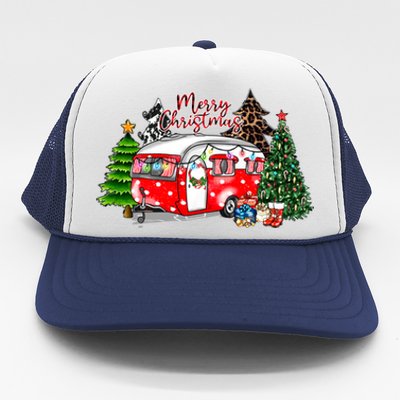 Christmas Camping Camp Lover Funny Camper Christmas Gift Trucker Hat