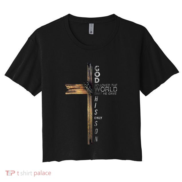 Christ Cross Christian 9 John 316 Crop Top