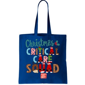 Christmas Critical Care Squad Nurse Tech And Aide Assistant Er Gift Tote Bag