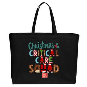 Christmas Critical Care Squad Nurse Tech And Aide Assistant Er Gift Cotton Canvas Jumbo Tote