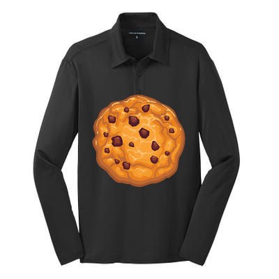 Chocolate Chip Cookie Silk Touch Performance Long Sleeve Polo