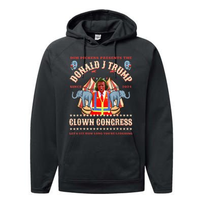 Clown Congress Circus Cabinet Trump Insane Cabinet Picks Performance Fleece Hoodie