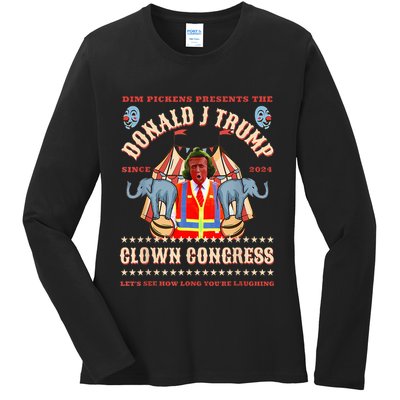 Clown Congress Circus Cabinet Trump Insane Cabinet Picks Ladies Long Sleeve Shirt