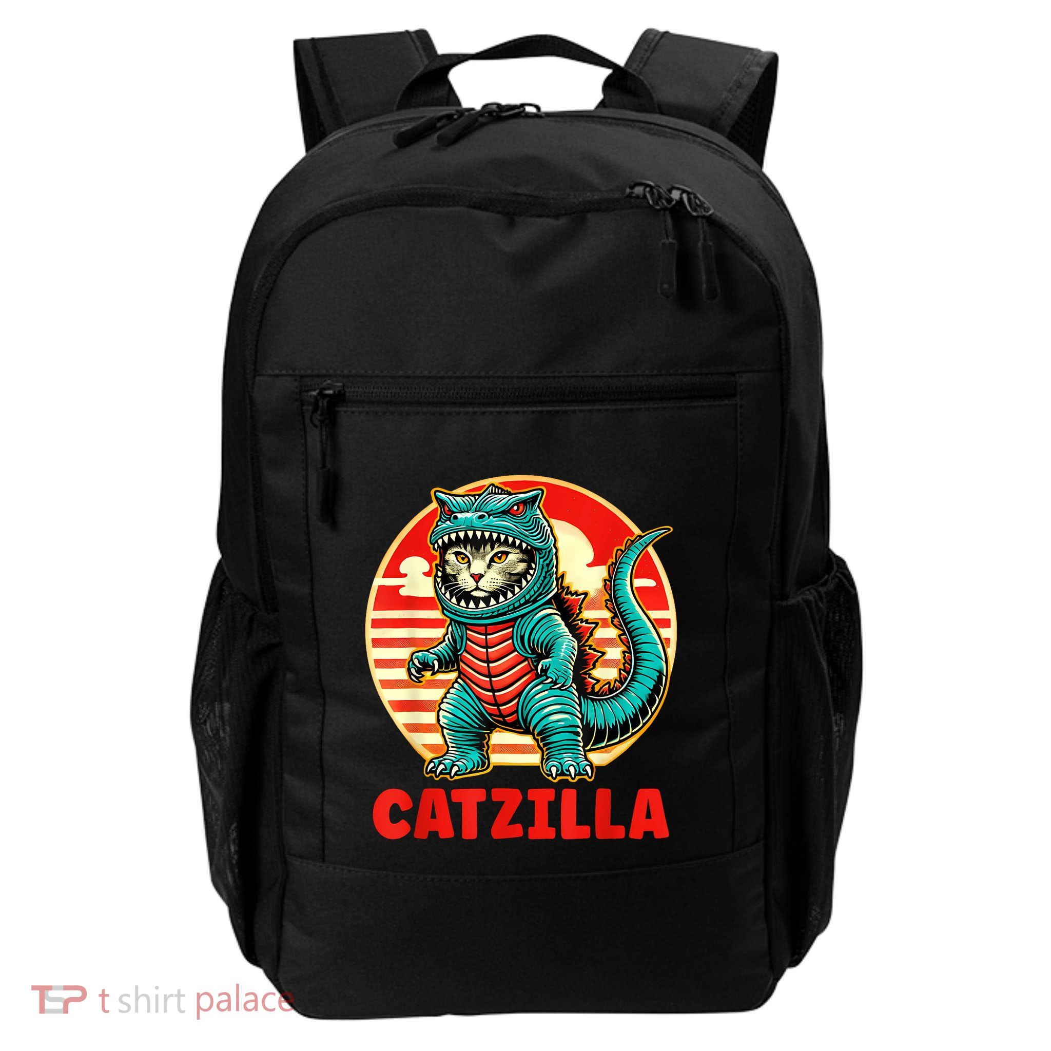 Cat Catzilla Cat Mom Cat Dad Backpack
