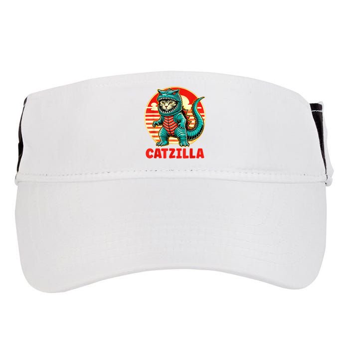 Cat Catzilla Cat Mom Cat Dad Adult Drive Performance Visor
