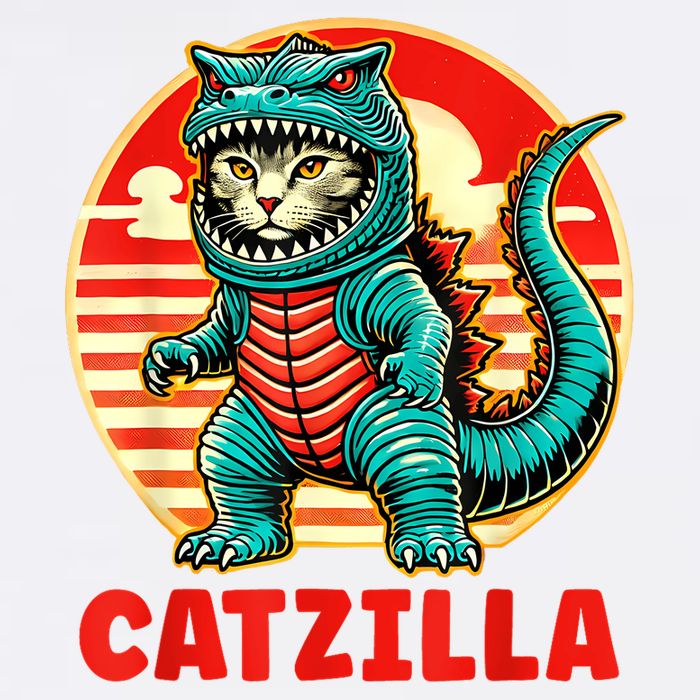 Cat Catzilla Cat Mom Cat Dad Cooling Performance Long Sleeve Crew