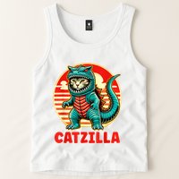 Cat Catzilla Cat Mom Cat Dad Tank Top