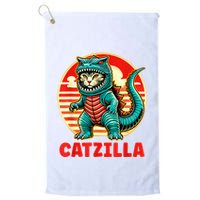 Cat Catzilla Cat Mom Cat Dad Golf Towel