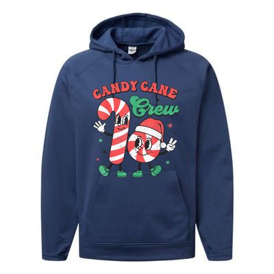 Candy Cane Crew Christmas Performance Fleece Hoodie