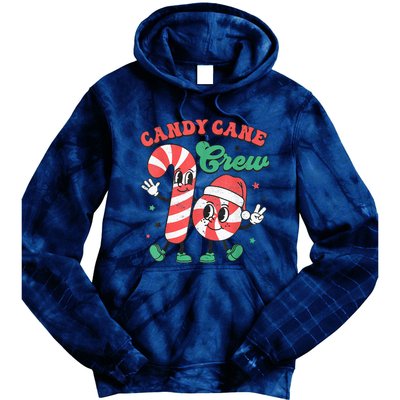 Candy Cane Crew Christmas Tie Dye Hoodie