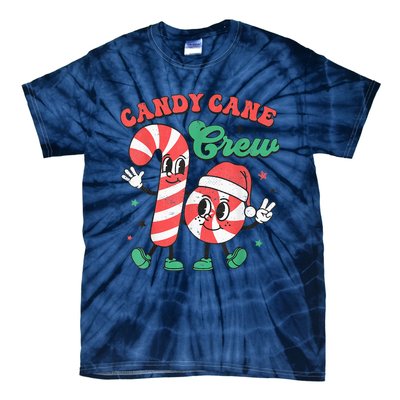 Candy Cane Crew Christmas Tie-Dye T-Shirt