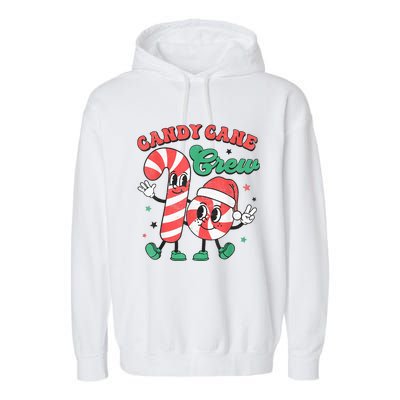 Candy Cane Crew Christmas Garment-Dyed Fleece Hoodie