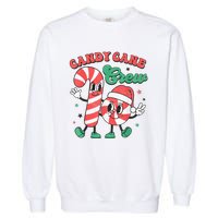 Candy Cane Crew Christmas Garment-Dyed Sweatshirt