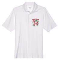 Candy Cane Crew Christmas Men's Origin Performance Pique Polo