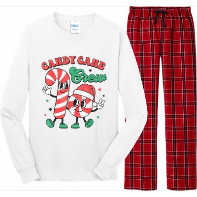 Candy Cane Crew Christmas Long Sleeve Pajama Set