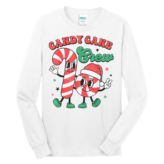 Candy Cane Crew Christmas Tall Long Sleeve T-Shirt