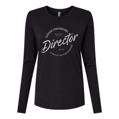 CC Classical Conversations Director Homeschool Womens Cotton Relaxed Long Sleeve T-Shirt