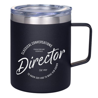 CC Classical Conversations Director Homeschool 12oz Stainless Steel Coffee Mug