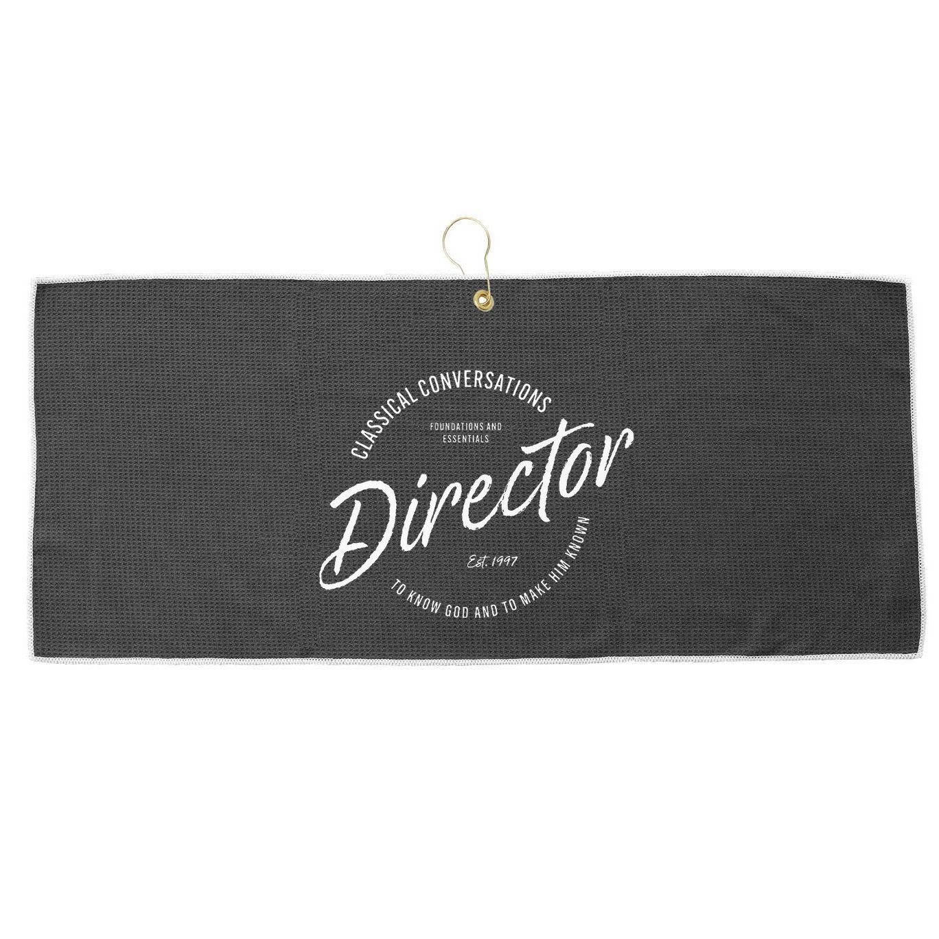 CC Classical Conversations Director Homeschool Large Microfiber Waffle Golf Towel