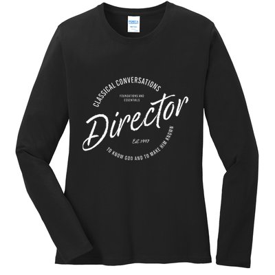 CC Classical Conversations Director Homeschool Ladies Long Sleeve Shirt