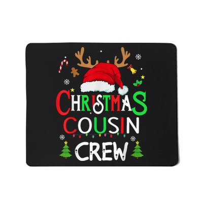 cousin crew christmas santa squad reindeer party Boy girls Mousepad