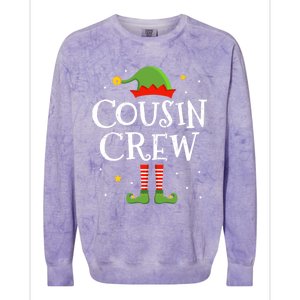 Christmas Cousin Crew With Elf Costume For Family Xmas Meaningful Gift Colorblast Crewneck Sweatshirt