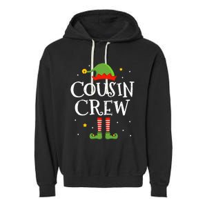 Christmas Cousin Crew With Elf Costume For Family Xmas Meaningful Gift Garment-Dyed Fleece Hoodie