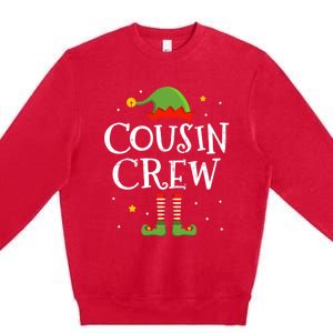 Christmas Cousin Crew With Elf Costume For Family Xmas Meaningful Gift Premium Crewneck Sweatshirt