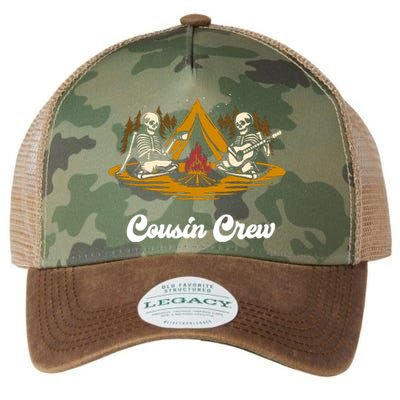 Camping Cousins Crew Family Reunion Road Trip Matching Group Gift Legacy Tie Dye Trucker Hat