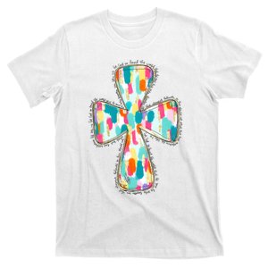 Christian Colorful Cross Easter Day T-Shirt