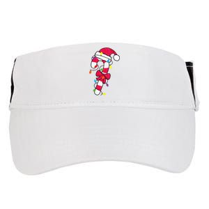 Christmas Candy Cane Santa Xmas Adult Drive Performance Visor