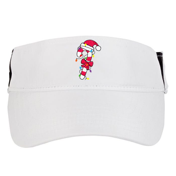 Christmas Candy Cane Santa Xmas Adult Drive Performance Visor