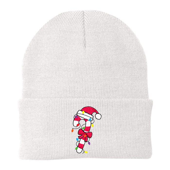 Christmas Candy Cane Santa Xmas Knit Cap Winter Beanie