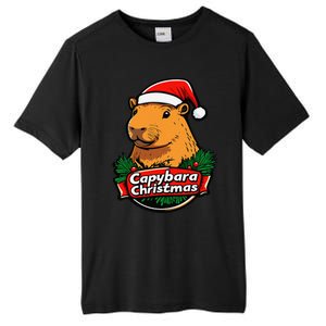 Capybara Christmas Cute Holiday Largest Holiday Rodent Funny Tall Fusion ChromaSoft Performance T-Shirt