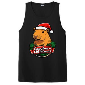 Capybara Christmas Cute Holiday Largest Holiday Rodent Funny PosiCharge Competitor Tank