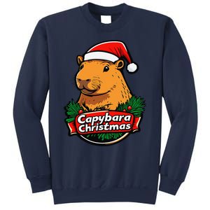 Capybara Christmas Cute Holiday Largest Holiday Rodent Funny Sweatshirt