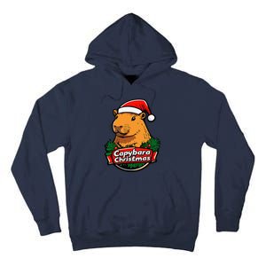 Capybara Christmas Cute Holiday Largest Holiday Rodent Funny Tall Hoodie