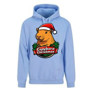 Capybara Christmas Cute Holiday Largest Holiday Rodent Funny Unisex Surf Hoodie