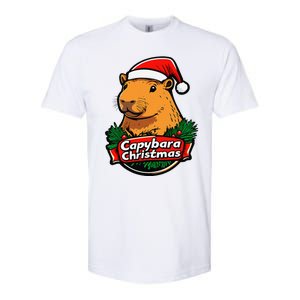 Capybara Christmas Cute Holiday Largest Holiday Rodent Funny Softstyle CVC T-Shirt