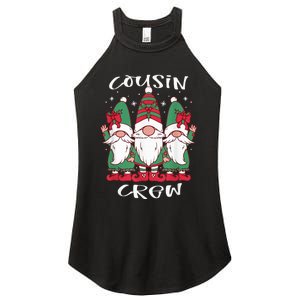 Cousin Crew Christmas Family Squad Naughty Matching Santa Women's Perfect Tri Rocker Tank