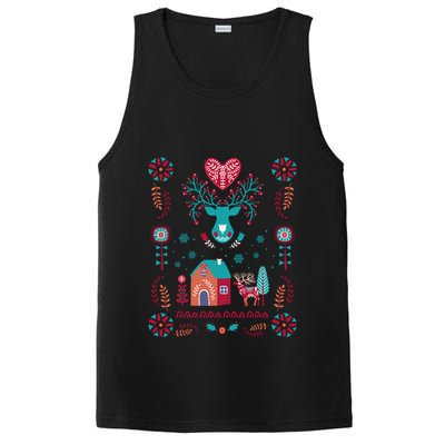 Cottagecore Christmas Cottage Core Xmas Hygge Swedish Nordic PosiCharge Competitor Tank