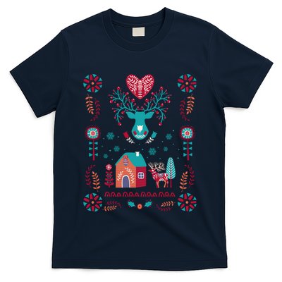 Cottagecore Christmas Cottage Core Xmas Hygge Swedish Nordic T-Shirt