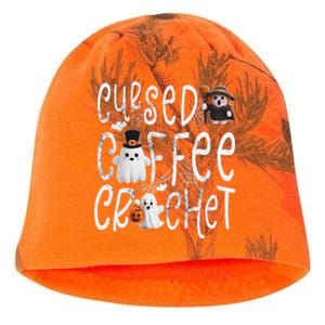 Cursed Coffee & Crochet Knitting & Crocheting For Halloween Kati - Camo Knit Beanie