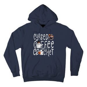 Cursed Coffee & Crochet Knitting & Crocheting For Halloween Tall Hoodie