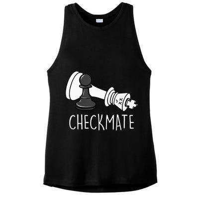 Chess Checkmate Chess Player King Pawn Ladies PosiCharge Tri-Blend Wicking Tank
