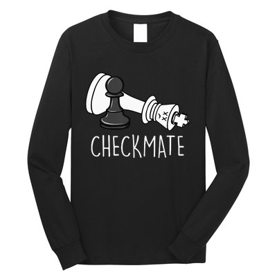 Chess Checkmate Chess Player King Pawn Long Sleeve Shirt