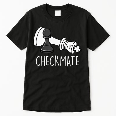 Chess Checkmate Chess Player King Pawn Tall T-Shirt