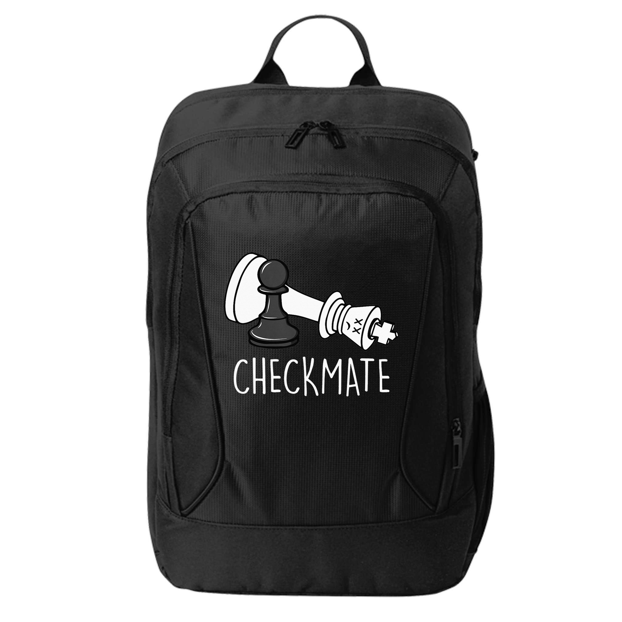 Chess Checkmate Chess Player King Pawn City Backpack