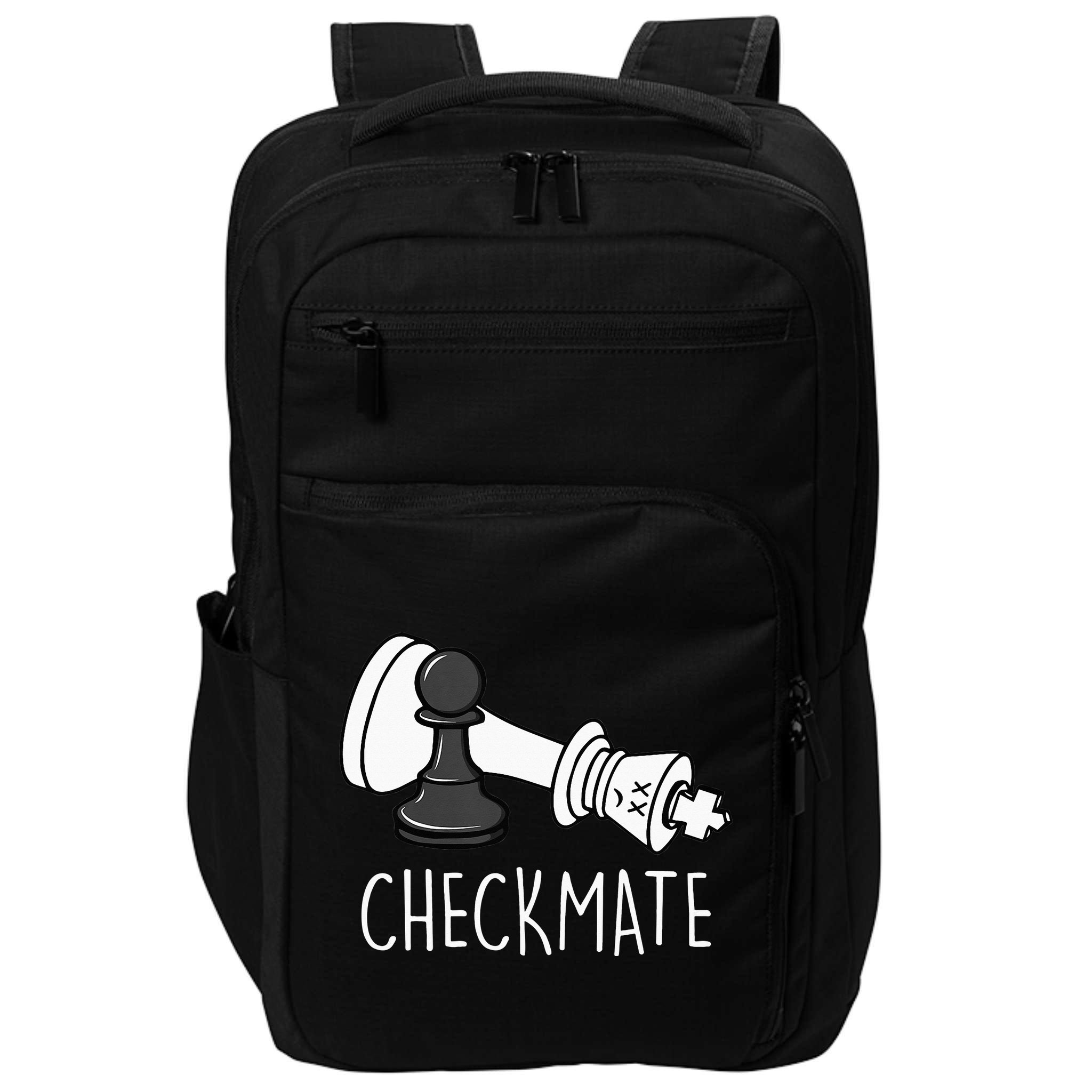 Chess Checkmate Chess Player King Pawn Impact Tech Backpack