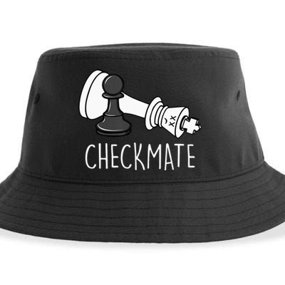Chess Checkmate Chess Player King Pawn Sustainable Bucket Hat